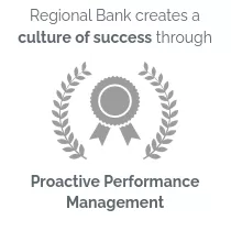 Regional Bank creates a culture of success through Proactive Performance Management