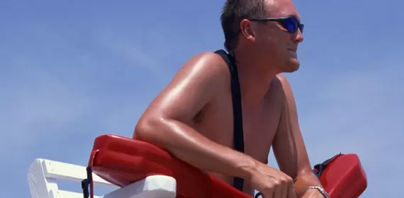 Lifeguard on duty