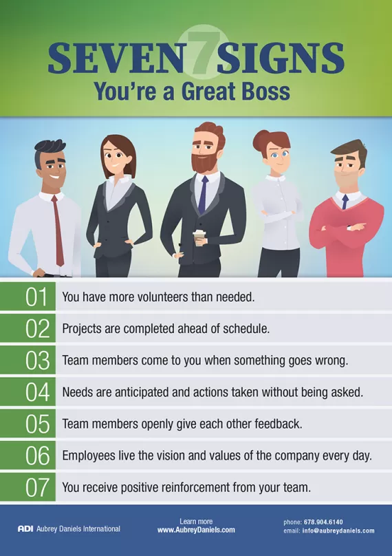 7 Signs You're a Great Boss
