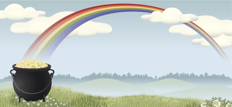 pot of gold at the end of the rainbow